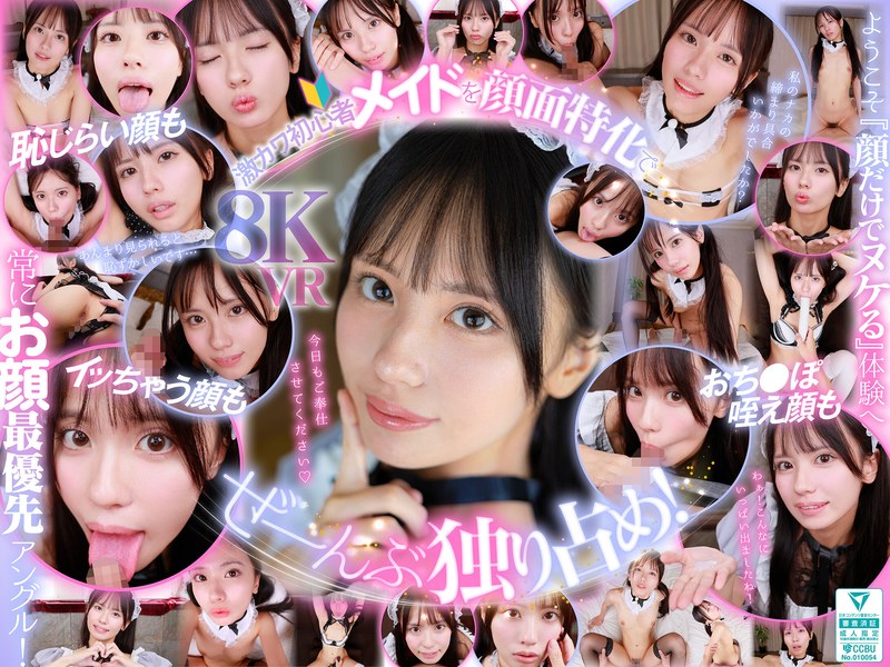 【VR】ウブで、健気で、照れ屋さん。ゼロ距離で恥じらいスケベご奉仕【顔面特化】僕専用性処理メイド 渚あいり